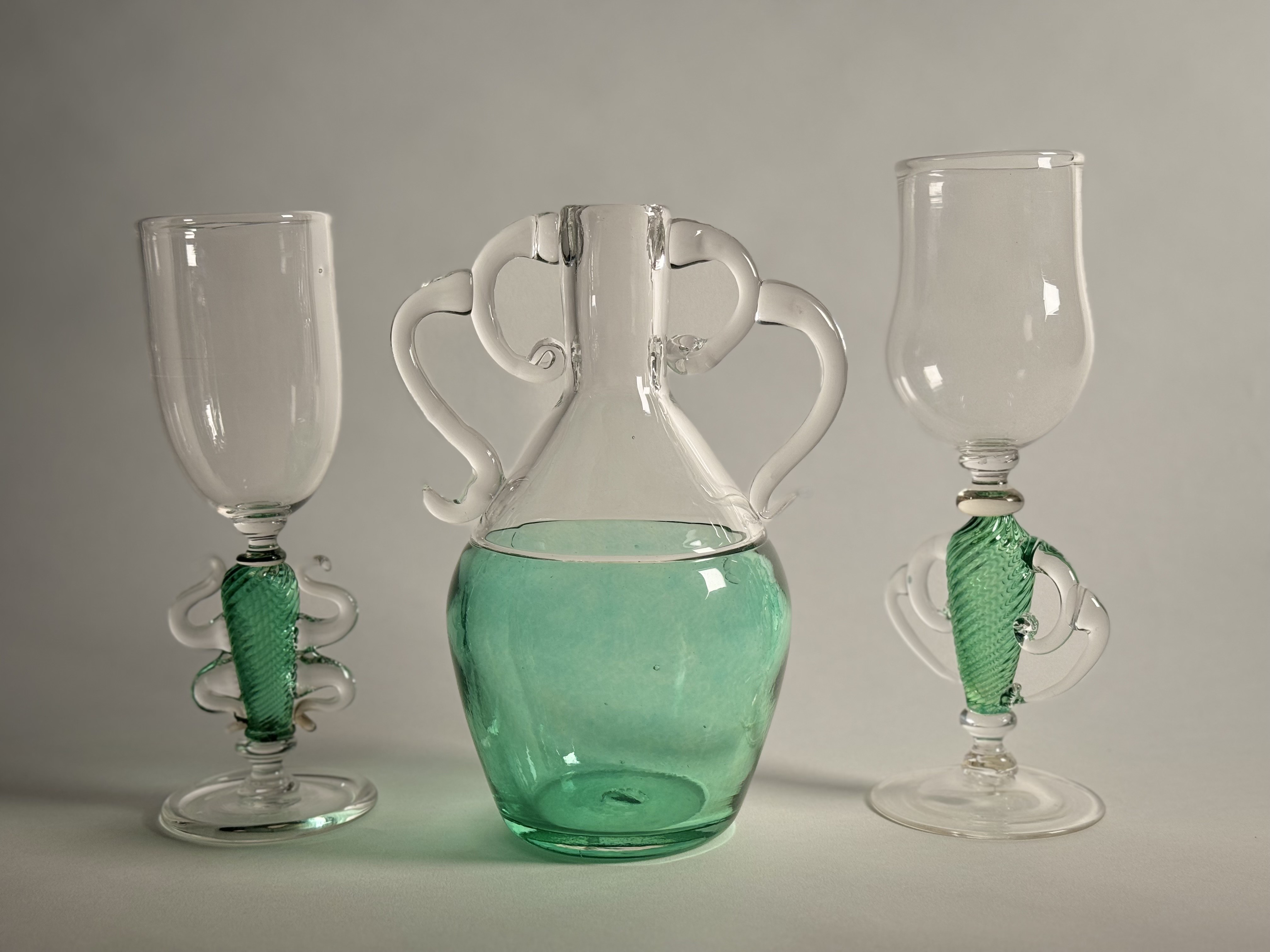 Vase and Goblets